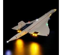 Kyglaring Kit d'éclairage LED compatible avec Lego Icones 10318 Airbus Concorde Blocs de construction, Accessoires d'éclairage pour le modèle Lego 10318 (Pas de modèle)