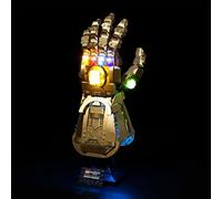 Kyglaring Kit d'éclairage LED Compatible avec Lego Infinity Gauntlet 76191 Blocs de Construction, Accessoires d'éclairage pour Le modèle Lego Thanos Right Hand Gauntlet 76191 (sans Modèle)