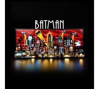 Kyglaring Kit d'éclairage LED compatible avec Lego La série animée Gotham City 76271 Blocs de construction, Accessoires d'éclairage pour le modèle Lego Batman 76271 (Sans Modèle)