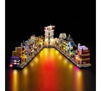 Kyglaring Kit d'éclairage LED compatible avec Lego Les boutiques Magiques du Chemin de Traverse 76444 Blocs de construction, Accessoires d'éclairage pour le modèle Lego 76444(Sans Modèle)