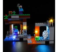 Kyglaring Kit d'éclairage LED Compatible avec Lego Minecraft The Abandoned Mine Jeu de maquettes 21166 Blocs de Construction, Accessoires d'éclairage pour Le modèle Lego 21166 (sans Modèle)