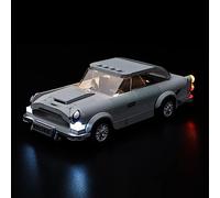 Kyglaring Kit d'éclairage LED compatible avec LEGO Speed Champions 007 Aston Martin db5 Racing 76911 Blocs de construction, Accessoires d'éclairage pour le modèle LEGO 76911 (Sans Modèle)