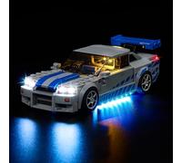 Kyglaring Kit d'éclairage LED compatible avec Lego Speed Champions Nissan Skyline GT-R 76917 Blocs de construction, Accessoires d'éclairage pour le modèle Lego 76917 (Sans Modèle)