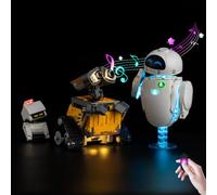 Kyglaring Kit d'éclairage LED compatible avec Lego Wall-E et Eve 43279 Blocs de construction, Accessoires d'éclairage pour le modèle Lego 43279 (Sans Modèle) (Tactile Sonore Edition)