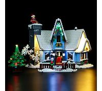 Kyglaring Kit d'éclairage LED compatible avec les collections Creator Winter Village Santa's Visit 10293 Ensemble de blocs de construction - Ne pas inclure le modèle