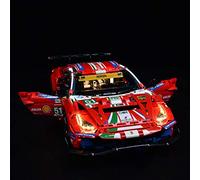 Kyglaring Kit d'éclairage LED pour Ferrari 488 GTE « AF Corse # 51 » - Sets d'éclairage compatibles avec Lego 42125 - Kit Lego non inclus (version standard)