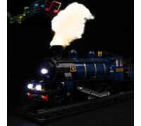 Kyglaring Kit d'éclairage LED pour jeux de trains Lego - Ensemble d'éclairage Orient Express compatible avec Lego 21344 - Version Sonore (6 ans - 12 ans)