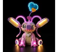 Kyglaring Kit d'éclairage LED pour Lego 43257 Angel Lilo & Stitch - Kit d'éclairage continu compatible avec les jouets de construction Disney - Éclairage décoratif pour collectionneurs (sans pierres)
