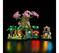 Kyglaring Kit d'éclairage LED pour Lego 77092 Great Deku Tree 2 en 1 - Kit d'éclairage continu compatible avec Lego Zelda - Éclairage décoratif pour collectionneurs (sans pierres)