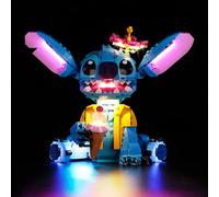 Kyglaring Kit d'éclairage LED pour Lego Disney Stitch - Kit d'éclairage compatible avec Lego 43249 - Figurine Disney Lilo et Stitch (version classique)