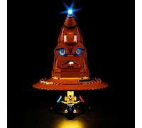 Kyglaring Kit d'éclairage LED pour Lego Harry Potter - Chapeau magique parlant - Kit d'éclairage assorti au chapeau Lego Poudlard 76429 - Éclairage amusant comme cadeau (version classique)