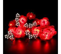 Kyglaring Kit d'éclairage LED pour Lego Icon Roses Bouquet 2024, kit d'éclairage de Bouquet de Fleurs conçu pour la Collection botanique Lego 10328, Cadeau pour la Saint-Valentin - sans modèle
