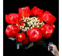 Kyglaring Kit d'éclairage LED pour Lego Icon Roses Bouquet 2024, kit d'éclairage de Bouquet de Fleurs conçu pour la Lego 10328, Cadeau pour la Saint-Valentin - sans modèle (RC Version)