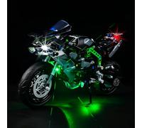 Kyglaring Kit d'éclairage LED pour Lego Technic Kawasaki Ninja H2R - Ensemble d'éclairage conçu pour Lego 42170 - Décoration de pièce de collection (version classique)