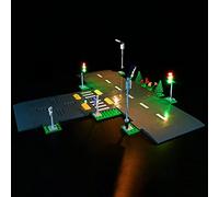 Kyglaring Kit d'éclairage LED pour plaque de route Lego City - Compatible avec kit de construction Lego 60304 - Modèle non inclus (version classique)