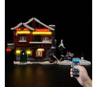 Kyglaring Kit d'éclairage LED (sans modèle) - Compatible avec Lego-10325 Icons Alpine Lodge Jeu de maquettes Building Blocks - LEDs Uniquement, Pas de Briques(Version à Distance)