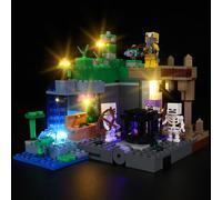 Kyglaring Kit d'éclairage LED (sans modèle) - Compatible avec Lego-21189 Minecraft The Skeleton Dungeon Jeu de maquettes Building Blocks - LEDs Uniquement, Pas de Briques(Version Classique)