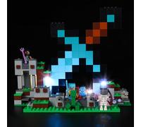 Kyglaring Kit d'éclairage LED (sans modèle) - Compatible avec Lego-21244 Minecraft The Sword Outpost Jeu de maquettes Building Blocks - LEDs Uniquement, Pas de Briques(Version Classique)