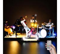 Kyglaring Kit d'éclairage LED (sans modèle) - Compatible avec Lego-21334 Ideas Jazz Quartet Jeu de maquettes Building Blocks - LEDs Uniquement, Pas de Briques(Version à Distance)