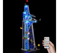 Kyglaring Kit d'éclairage LED (sans modèle) - Compatible avec Lego-76269 Marvel Avenger Tower Jeu de maquettes Building Blocks - LEDs Uniquement, Pas de Briques(Version à Distance)