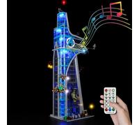 Kyglaring Kit d'éclairage LED (sans modèle) - Compatible avec Lego-76269 Marvel Avenger Tower Jeu de maquettes Building Blocks - LEDs Uniquement, Pas de Briques(Version sonore à Distance)