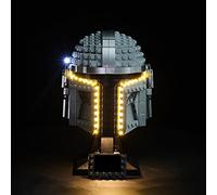 Kyglaring Kit d'éclairage LED uniquement conçu pour Lego Star Wars, le casque mandalorien 75328, sans kit Lego (version classique)