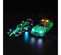 Kyglaring LED Light Kit for Lego Aston Martin Safety Car and AMR 23 F1 Car, Speed Champions Car Lego Lighting Kit Compatible with 76925 F1 Car Building Model Set, NO Lego Brick Set (Classic Version)