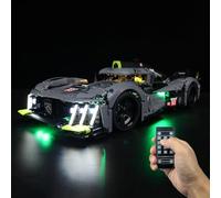 Kyglaring LED Lighting Kit (No Model) - Compatible avec Lego-42156 Technic Peugeot 9X8 24H Le Mans Hybrid Hypercar Building Blocks Model Set - Only Leds No Brick Set (Remote Version)