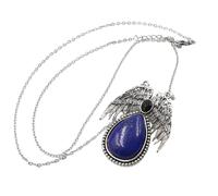 KYINYUECH 1 collier avec pendentif en forme de goutte d'eau, pierre naturelle, améthyste, quartz rose, œil de tigre, fluorite, Pierre