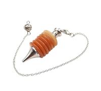 KYINYUECH 1 pendentif cylindrique en pierre naturelle œil de tigre violet, Pierre
