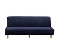 KYJSW Housse De Clic Clac élastique Canapé 2-3 Places, Tartan Extensible Housses De Canapé pour Canapé sans Accoudoirs, Protection De Canapé (Bleu Marin,M: 160-190 cm)