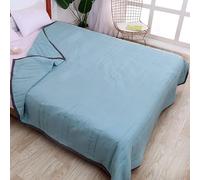 KYKHT Couette d'été en coton et microfibre - Couette fine utilisable sans housse - Couette d'été légère et douce - Design réversible - 200 x 220 cm