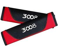 kykj 2 pièces Rembourrage de Ceinture de Sécurité pour Peugeot 3008, Coussinets Ceinture Sécurité Voiture Amovible Protège Ceinture Sécurité,A