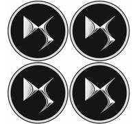 kykj 4 pièces 60mm Auto Cache Moyeux pour Citroen DS3 DS4 DS6, Enjoliveurs de Moyeu Capuchon De Centre De Roue Voiture Extérieurs Accessoires