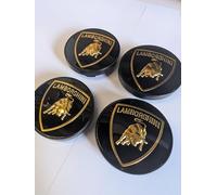 kykj 4 pièces 60mm Auto Cache Moyeux pour Lamborghini Urus Aventador Gallardo Huracan, Enjoliveurs de Moyeu Capuchon De Centre De Roue Voiture Extérieurs Accessoires