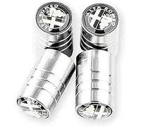 kykj 4 Pièces Bouchons de Valve de Pneu pour Alfa Romeo Giulia 2017-2022, Capuchon Antipoussière de Roue Accessoire Pneu