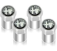 kykj 4 Pièces Bouchons de Valve de Pneu pour Alfa Romeo Giulietta 2010-2021, Capuchon Antipoussière de Roue Accessoire Pneu