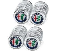 kykj 4 Pièces Bouchons de Valve de Pneu pour Alfa Romeo Mito 2009-2023, Capuchon Antipoussière de Roue Accessoire Pneu