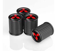 kykj 4 Pièces Bouchons de Valve de Pneu pour Mitsubishi Outlander 2007-2012, Capuchon Antipoussière de Roue Accessoire Pneu,B