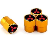 kykj 4 Pièces Bouchons de Valve de Pneu pour Mitsubishi Pajero V93(3.0L) 2010-2020, Capuchon Antipoussière de Roue Accessoire Pneu,B