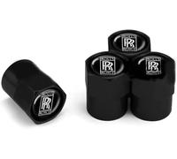 kykj 4 Pieces Capuchon Valve Voiture en Métal pour Rolls-Royce, Valve Pneu Voiture Capuchon de Valve Auto Étanches Bouchons de Valve,B