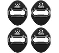 kykj 4 Pièces Couvercle de Serrure de Porte de Voiture pour Mazda CX5 2013-2020, Serrures Porte Protection Intérieure Accessoires,A