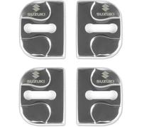 kykj 4 Pièces Couvercle de Serrure de Porte de Voiture pour Suzuki Vitara Brezza 2016-2020, Serrures Porte Protection Intérieure Accessoires,A