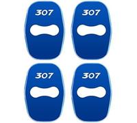 kykj 4 pièces Couvercle de Serrure de Porte pour Peugeot 307, Cas de Couverture de Serrure de Porte de Style de Voiture,C