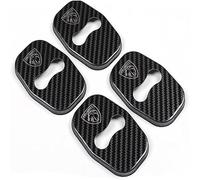 kykj 4 pièces Couvercle de Serrure de Porte pour Peugeot 408 4008 508 5008 2008 RCZ, Cas de Couverture de Serrure de Porte de Style de Voiture,A