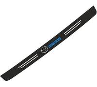 kykj Bandes Protection Coffre Fiber Carbone Voiture pour Mazda 3 2013-2018, Voiture Arrière Protection des Pare-Chocs Coffre Fibre Carbone Seuil