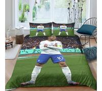 Kylian Mbapp¿¿ Captain Parure De Lit Double£¿Xcm£© Pi¿¿Ces,Parure De France Football Star Lit ¿¿ France Football Star,Motif Esth¿¿Tique, % Microfibre Douce