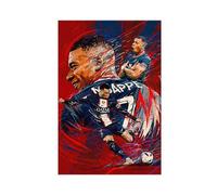 Kylian Mbappe Soccer Football Poster 3 Impression sur toile Décoration murale pour salon, chambre à coucher, style sans cadre, 20 x 30 cm