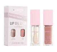 Kylie-Fragrance Parfums-pour-femmes CosmicSet duo d'huiles pour les lèvres Coconut Lip Oil 6 ml + Crème Brûlée Lip Oil 6 ml 6 ml