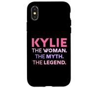 Kylie The Woman The Myth Legend Nom personnalisé Femme Coque pour iPhone X/XS